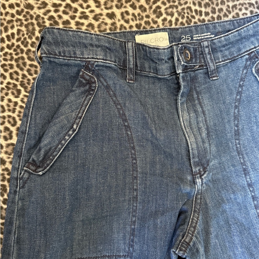 Anthropologie Wide-Leg Denim Jeans in Blue - Picture 11 of 14